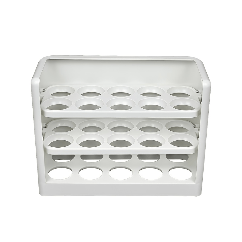 3-Layer Egg Storage Box for Refrigerator with Lid, Anti-fall Egg Tray