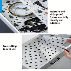 12pcs Cabinet Mat Refrigerator Table Mat Waterproof Drawer Mat