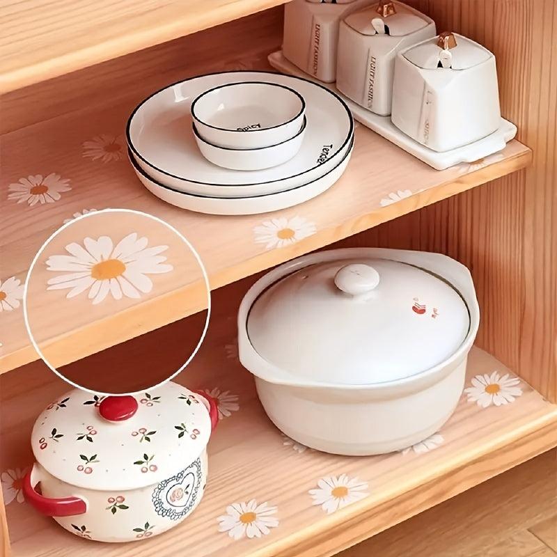 12pcs Cabinet Mat Refrigerator Table Mat Waterproof Drawer Mat