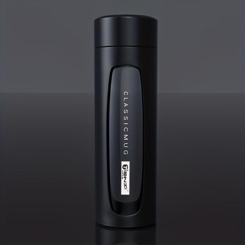 Temperature Display Glass Cup 390ml 13.2oz Double Layer Tea/Water Sep