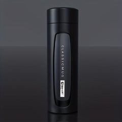 Temperature Display Glass Cup 390ml 13.2oz Double Layer Tea/Water Sep