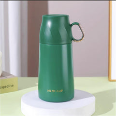 Stainless Steel Insulated Vacuum Bottle 260ml Hot/Cold Cup Lid Summer/Winter