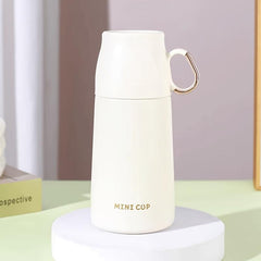 Stainless Steel Insulated Vacuum Bottle 260ml Hot/Cold Cup Lid Summer/Winter