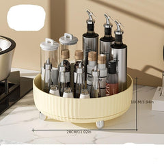Kitchen Storage Tray Non Slip Rotating Storage Box Fruit Plate