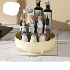 Kitchen Storage Tray Non Slip Rotating Storage Box Fruit Plate