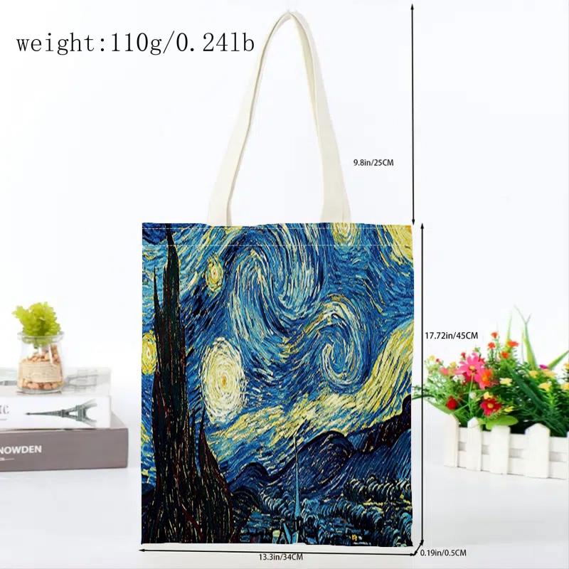 World Famous Painting Series 1 Printed Bag Eco Friendly Shopping Tote Bag