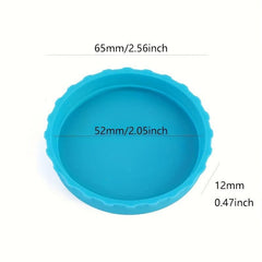 6pcs Reusable Silicone Soda Can Lids Leakproof Seal