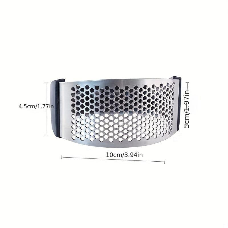 1pc Stainless Steel Garlic Press Manual Garlic Mashing Artifact Kitchen