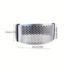 1pc Stainless Steel Garlic Press Manual Garlic Mashing Artifact Kitchen