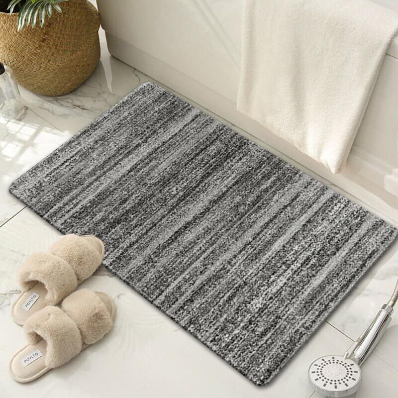 Dark Grey Abstract Area Rug Retro Modern Low Pile Hallway Runner Rug Long Rugs