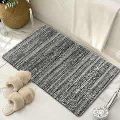 Dark Grey Abstract Area Rug Retro Modern Low Pile Hallway Runner Rug Long Rugs