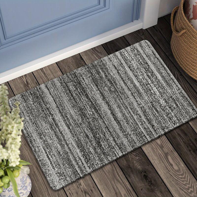 Dark Grey Abstract Area Rug Retro Modern Low Pile Hallway Runner Rug Long Rugs
