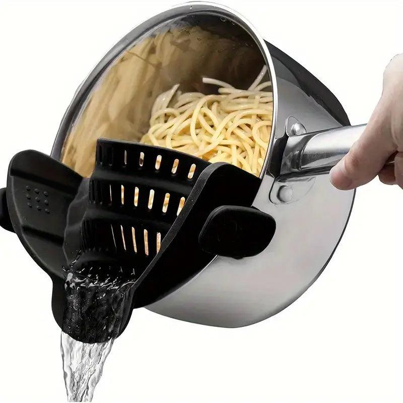 Adjustable Silicone Clip On Strainer Pot Strainer & Pasta Strainer