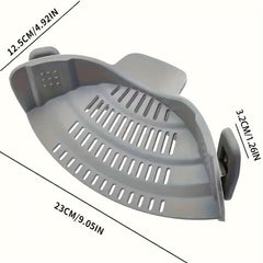 Adjustable Silicone Clip On Strainer Pot Strainer & Pasta Strainer
