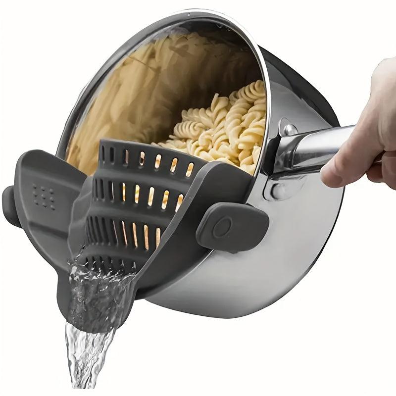 Adjustable Silicone Clip On Strainer Pot Strainer & Pasta Strainer
