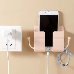 Wall Mounted Mobile Phone Plug Holder Storage Box