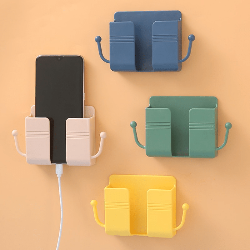 Wall Mounted Mobile Phone Plug Holder Storage Box