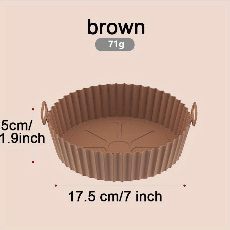 Silicone Air Fryer Liners Round Non Stick Reusable Replacement