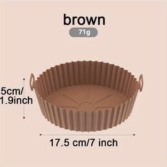 Silicone Air Fryer Liners Round Non Stick Reusable Replacement