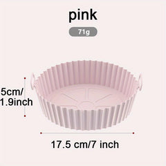 Silicone Air Fryer Liners Round Non Stick Reusable Replacement