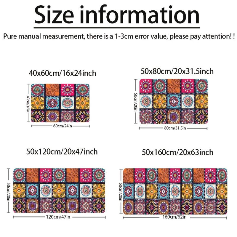 Retro Vintage Patterned Doormat Floor Mat Bedroom Rug