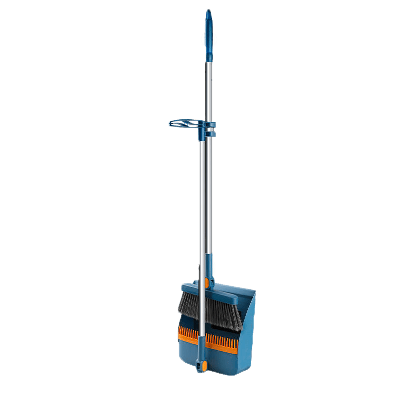 Rotatable Broom Set Dustpan Foldable Combo Soft Hair Sweeping Non stick Hair