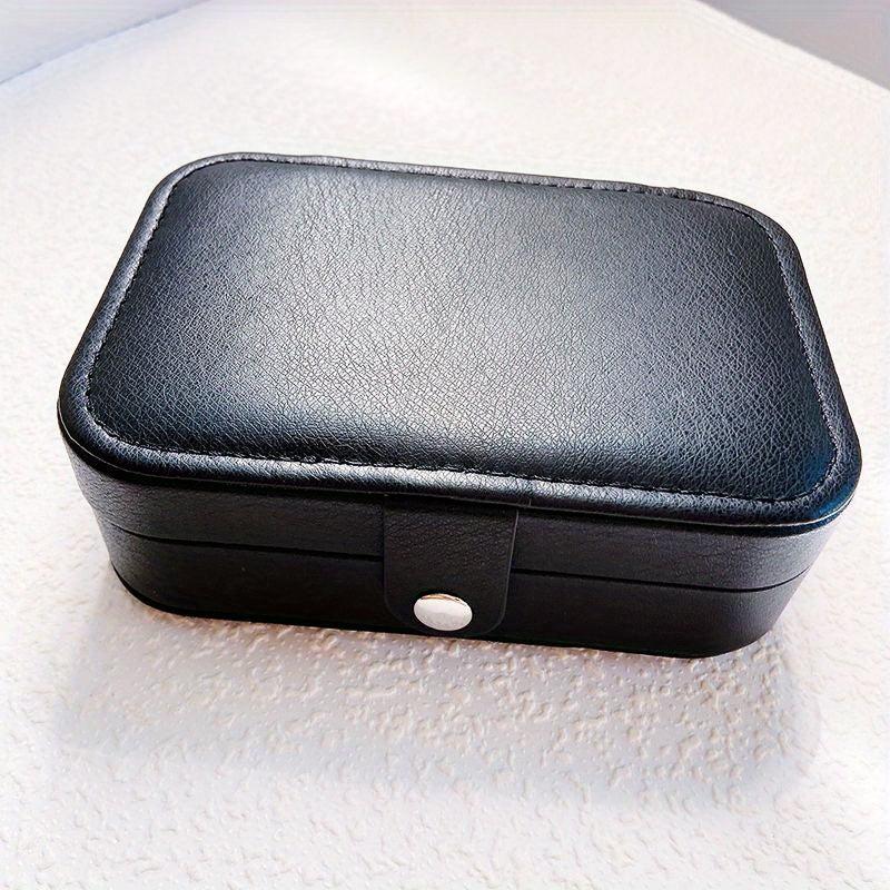 Portable Double Layer Jewelry Storage Box Organize Earrings Necklaces Rings