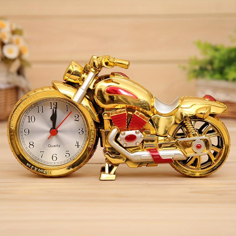 Vintage Motorcycle Alarm Clock Retro Style Sporting Personality