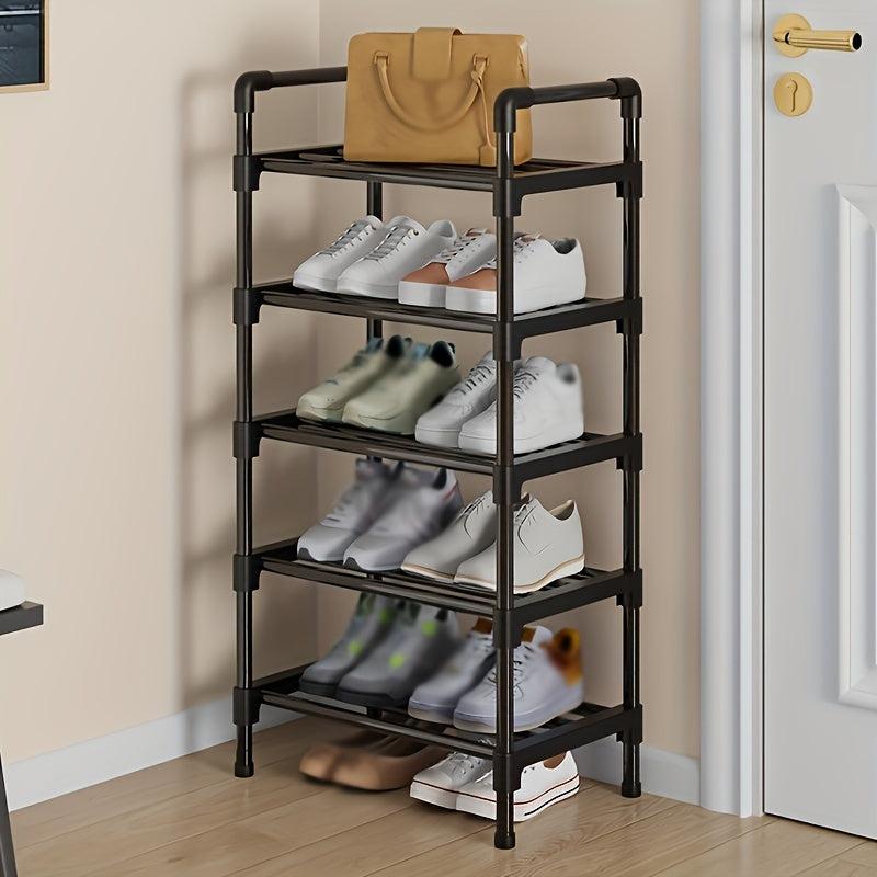 1pc Layer Shoe Rack Single Row Standing Shoe Rack Metal Stacka