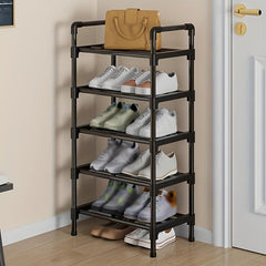 1pc Layer Shoe Rack Single Row Standing Shoe Rack Metal Stacka
