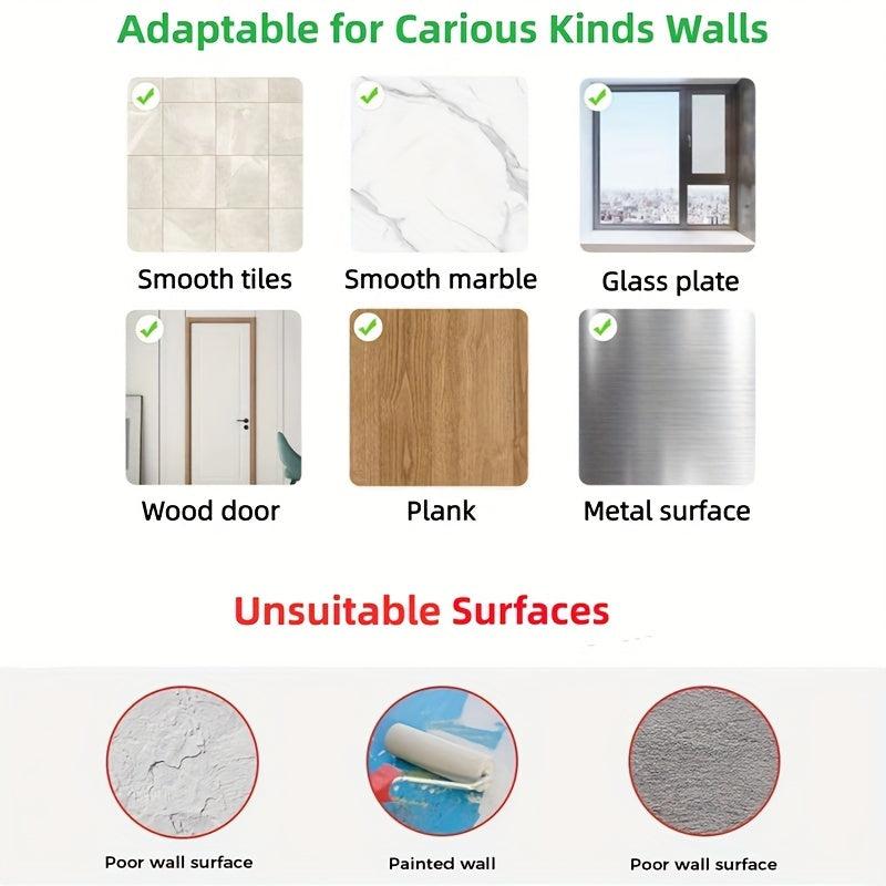 10pcs Transparent Adhesive Hooks Waterproof Adhesive Hook