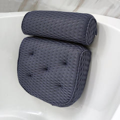 Spa Bathtub Pillow with Suction Cups for Neck & Back Support