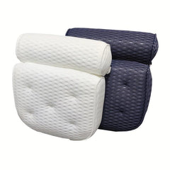 Spa Bathtub Pillow with Suction Cups for Neck & Back Support