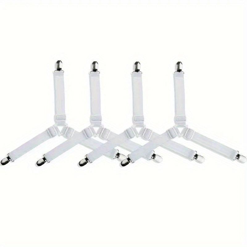Adjustable Bed Sheet Straps Corner Clips Fasteners Gripper