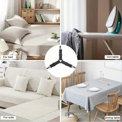 Adjustable Bed Sheet Straps Corner Clips Fasteners Gripper
