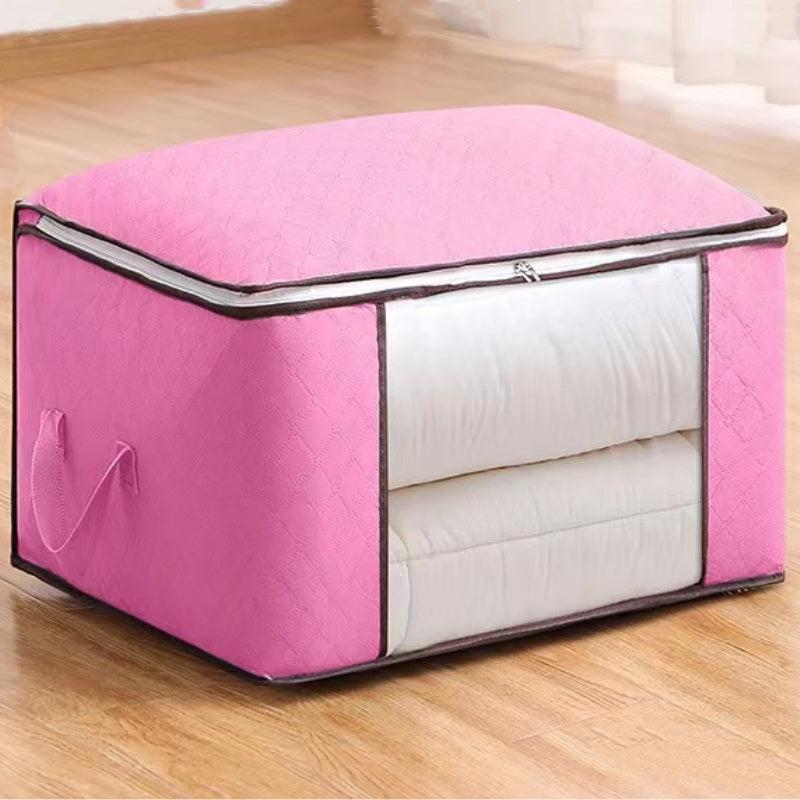 Large Capacity Clothes Storage Bag with Reinforced Handle and Sturdy Zipper