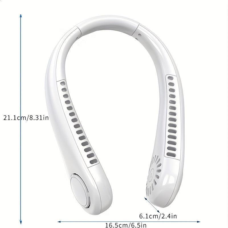 Portable Hanging Neck Fan USB Rechargeable Silent for Sports Office Home Use