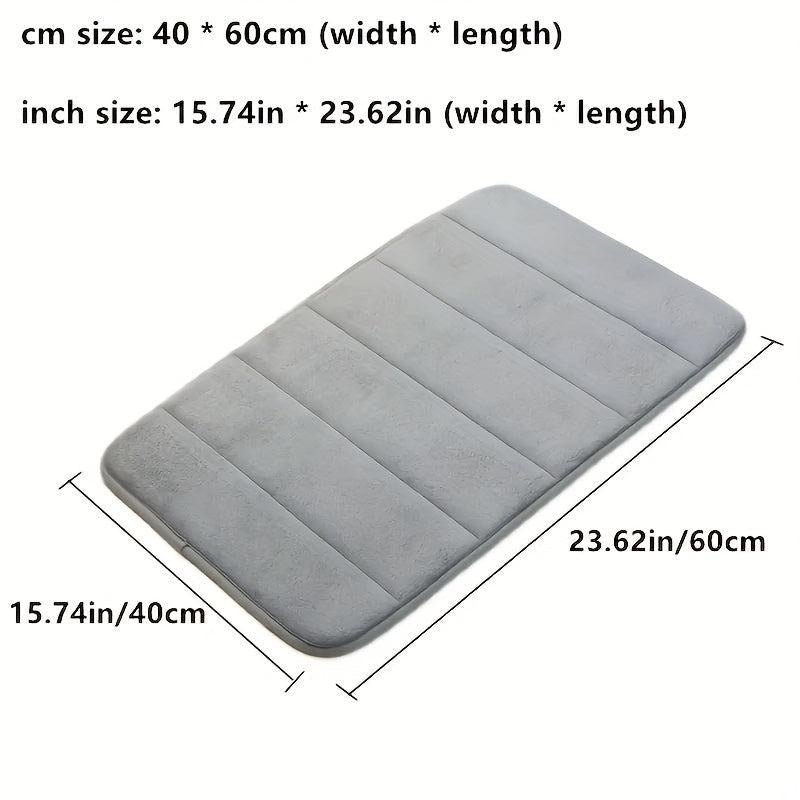 Soft Memory Foam Bathroom Mat Quick Absorption Anti Slip Bathroom Decor