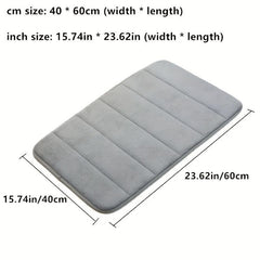 Soft Memory Foam Bathroom Mat Quick Absorption Anti Slip Bathroom Decor