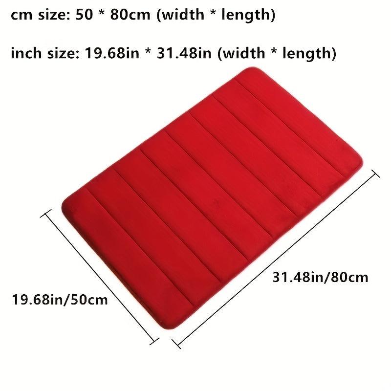 Soft Memory Foam Bathroom Mat Quick Absorption Anti Slip Bathroom Decor
