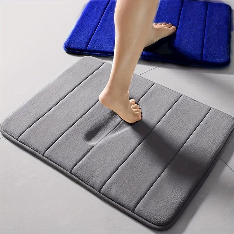 Soft Memory Foam Bathroom Mat Quick Absorption Anti Slip Bathroom Decor