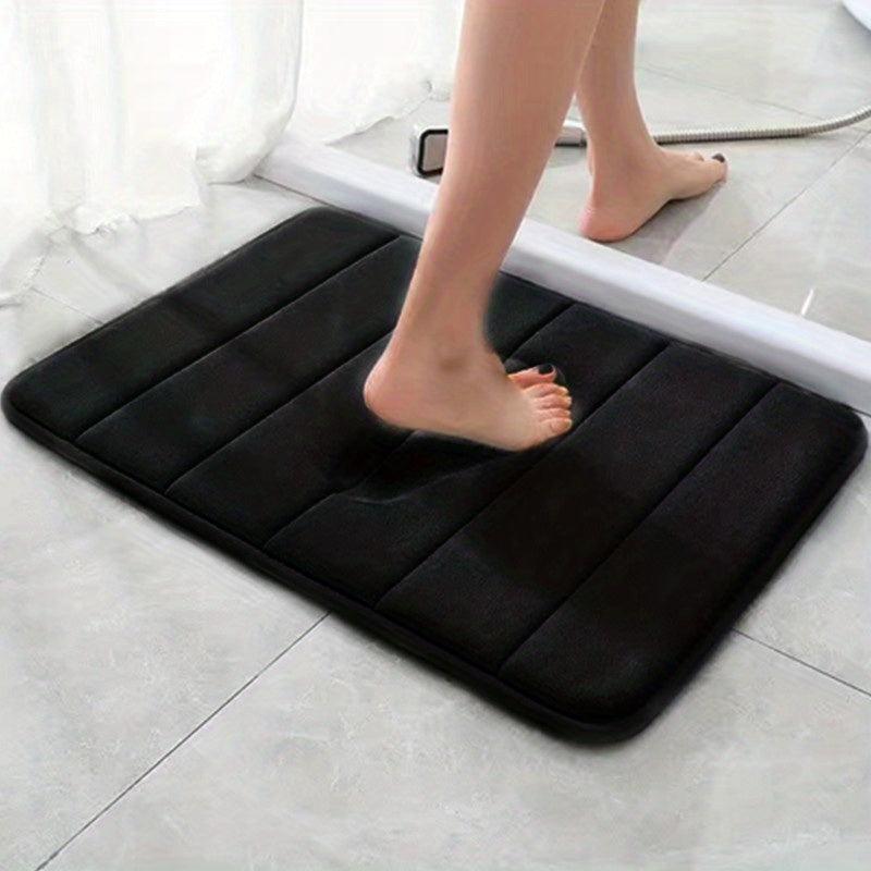 Soft Memory Foam Bathroom Mat Quick Absorption Anti Slip Bathroom Decor