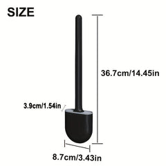 Mini Toilet Brush Cleaning Tool with Silicon Plastic Brush Head