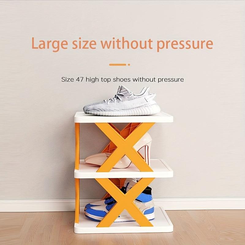 5 Layer X-Shaped Shoe Rack for Space Saving and Organizing Shoes