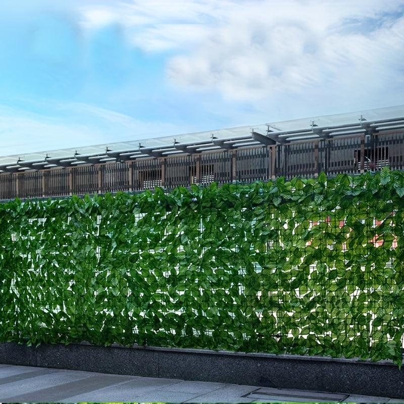 Artificial Leaf Fence Privacy Screen Outdoor Garden Faux Ivy Hedge Wall Decor