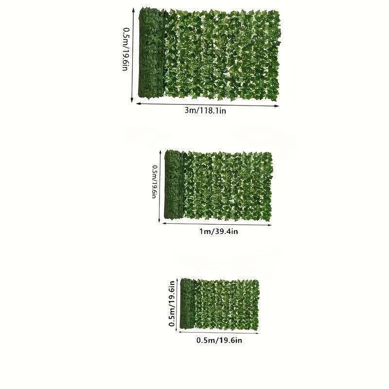 Artificial Leaf Fence Privacy Screen Outdoor Garden Faux Ivy Hedge Wall Decor