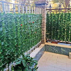 Artificial Leaf Fence Privacy Screen Outdoor Garden Faux Ivy Hedge Wall Decor