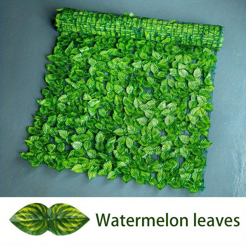 Artificial Leaf Fence Privacy Screen Outdoor Garden Faux Ivy Hedge Wall Decor