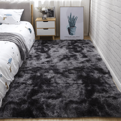 Soft Plush Area Rug Non-slip Fuzzy Shag Tie-Dyed Living Room Carpet