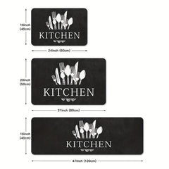 Soft Cushioned Anti Fatigue Kitchen Rug